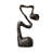 Black Glass fiber reinforced plastics Free form Floor Lamps
