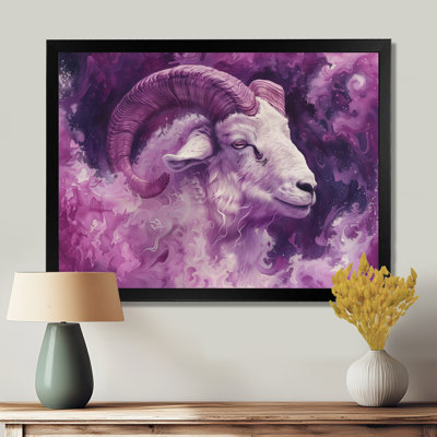 «Mauve et blanc» Astrologie Bélier ascendant II - Astronomie Bélier, art mural