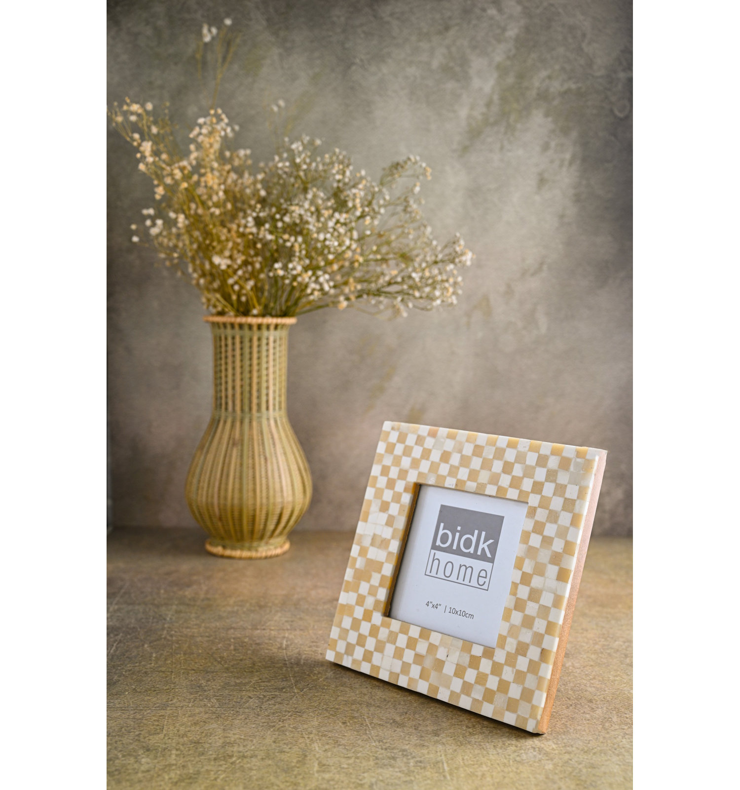 Bone Picture Frame, 4" x 4"