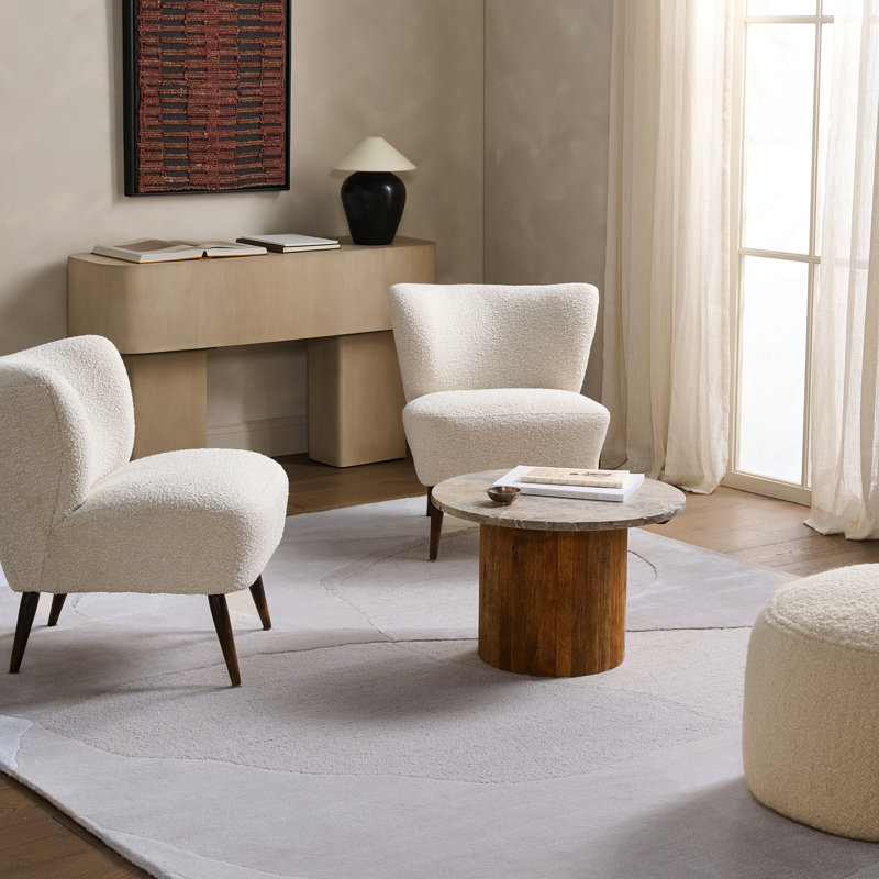 Jaipur Living Elior LYD02 Tufted Abstract Ivory/Tan Area Rug (10'X14'), Rectangle 9' x 12'