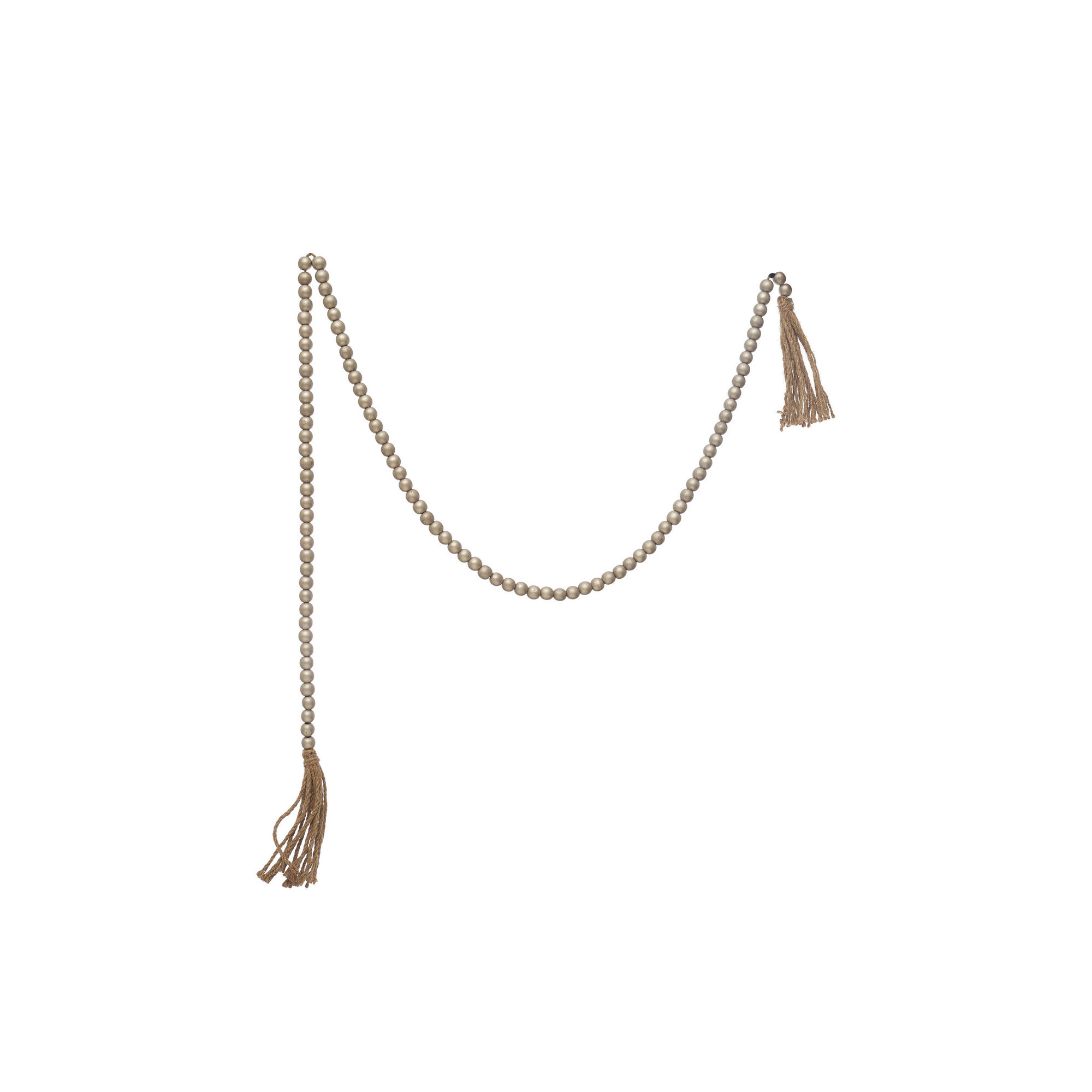 6' Taupe Bead Novelty Garland