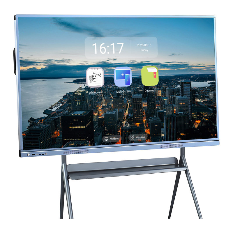 Écran tactile 4K JYXCN Smart Board, tableau blanc numérique, calendrier électronique et affichage publicitaire, tableau double système intelligent pour les présentations en classe et en entreprise