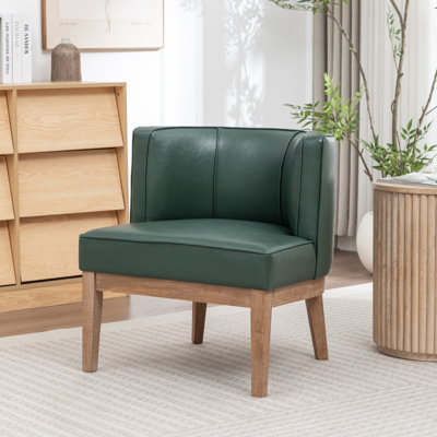 Fauteuil demi-tonneau rembourré Ezra
