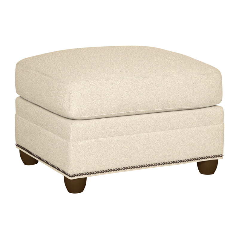 Fairgrove Upholstered Ottoman, Havana, Kimoni Natural, Yes