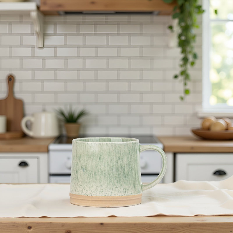 10 grandes tasses Rhea, vert, Vert