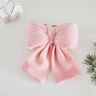 Ornement d'arbre de Noël surdimensionné rose pâle