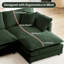 Canapé modulaire en U en chenille avec repose-pieds mobile à 2 compartiments Latitude Run-620327802-620327806