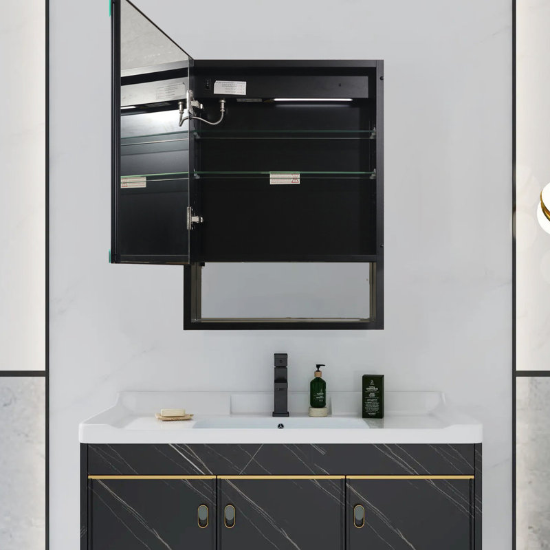 24 " W X 32 " H Surface Framed Medicine Cabinet