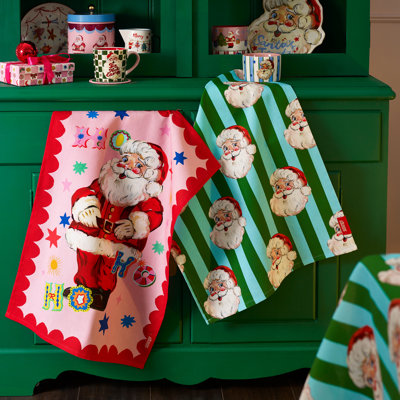 Jolly Santa Tea Towel Kitchen Towel