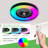 23-Inch Black Ceiling Fan Light With Led Rgb – Dimmable & Color-Changing, App & Remote Control, Modern Smart Ceiling Fan For Living Room, Bedroom, And Dining Room (Silent/6-Speed/Reversible/Dc Motor)