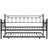 Modern Daybed With Trundle - Black Color Scheme, Metal Structure For Durability, Space Saving Furniture Piece, Quiet And Stable Sleeping Spot, Easy Assembly Directions, No Box Spring Needed, 250/350
