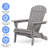 Solid Cedar Wood Adirondack Patio Chairs with Embossed Grain, Foldable and Durable for Outdoor Relaxation, Set of 2-1593406354