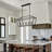 5-Light Farmhouse Kitchen Island Linear Chandelier