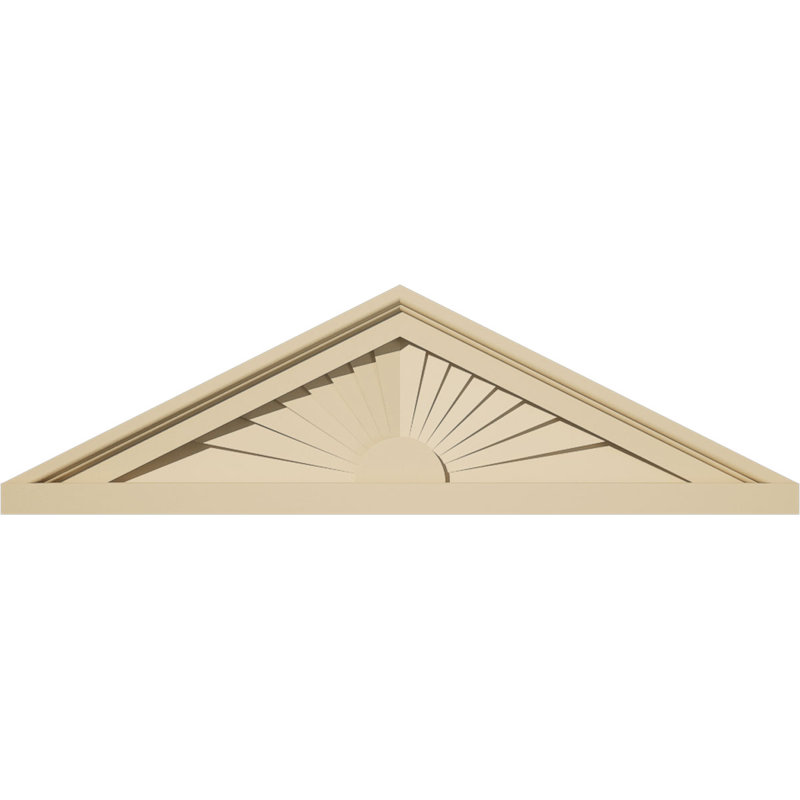 Fronton en uréthane Signature, 26 po x 7,5 po x 2 po, Aucune, Rayons de soleil