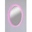 Miroir moderne à DEL, 30 po x 16 po | Acrylique incassable avec panneau de fibres à densité moyenne de 0,2 po d'épaisseur | Rayures néon rose, alimentation 12V | Parfait pour la décoration intérieure et la beauté, la conception élégante et fonctionnelle-561214467