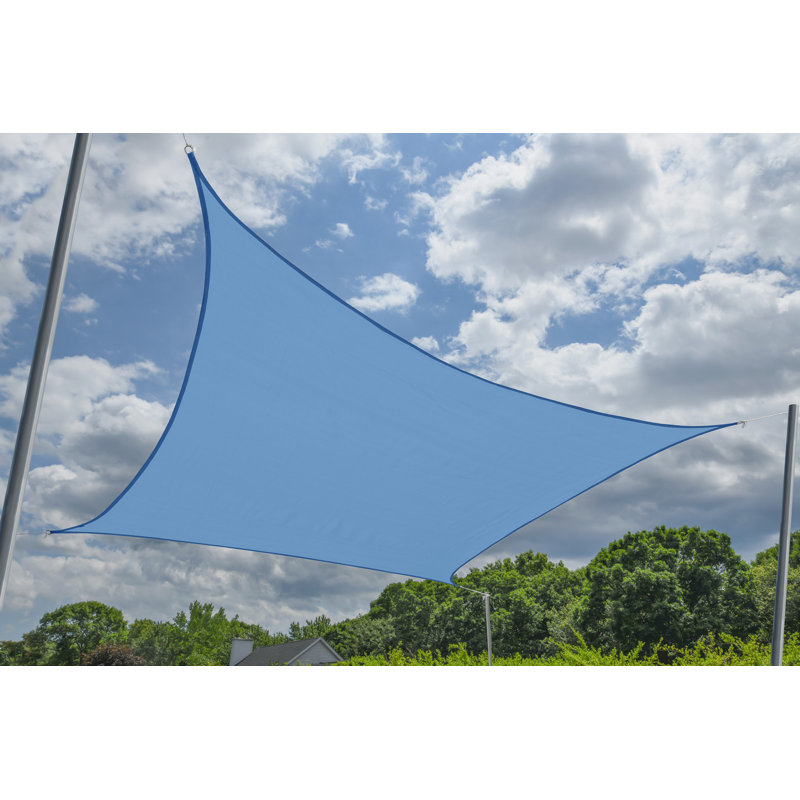 16 ft Square Shade Sail, Blue, 16' W x 16' L