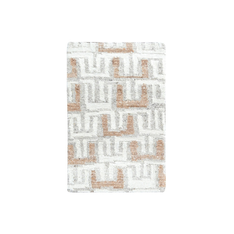 Tapis oriental rectangulaire en laine noué à la main New, Rectangle 2 pi 1 po x 3 pi