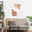 «Earthy Abstract Blooms Abstract Contemporary Modern Autumn Flower», art mural