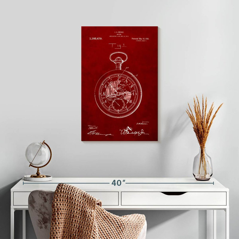 Laelle Burgundy X, 24" H x 16" W