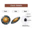 Sun Clock Face Starry Night Art - 12'' Modern Glass Wall Clock