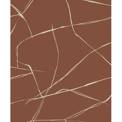 Rouleau de papier peint L 33 pi x l 20,9 po Niseko Etten Studios Ebony Astratto
