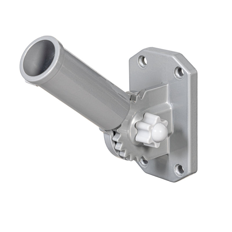 Grey Aluminum Adjustable Flag Bracket, 6.5"H