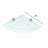 Triangle Glass Corner Shelf with Adjustable Shelves-16073781