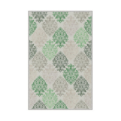 High-Quality Hall Carpet, 3D Digital Print, 3.3 x 4.9 Feet | 100% Polyester, 650 g/m², 0.3 in Pile Height | Antibacterial, Non-Slip Underside, Machine Washable | Perfect for Entryways, Living Rooms & More