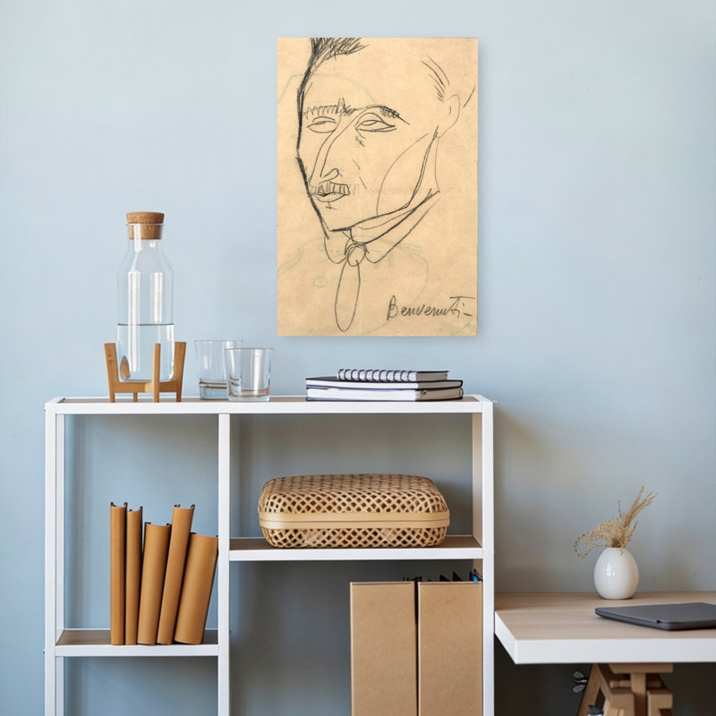 Aristide Sommati, C.1908 Abstract Contemporary Portrait Wall Art Print, 45.72cm H x 30.48cm W