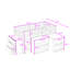 Lit mezzanine 3 tiroirs avec bureau coulissant, tablettes et garde-corps-1500272392