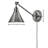 Arti 7.75-in Swing Arm Extendable Single Light Plug-In Sconce with On/Off Switch-40550220