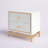 Elegant & Modern Xan 23'' W Nightstand – Stylish Mid-Century Design with Brass Base and Two Drawers-1224474811