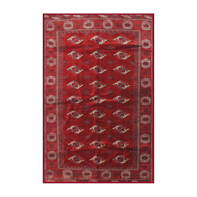 Tapis rouge / beige Southwestern