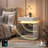 Ashten Modern Nightstand With 2 Mirrored Drawers And Motion Sensor-516968118