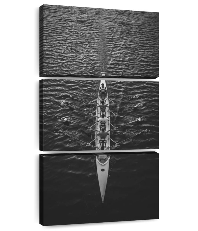Rowing Team, 27" H x 12" W