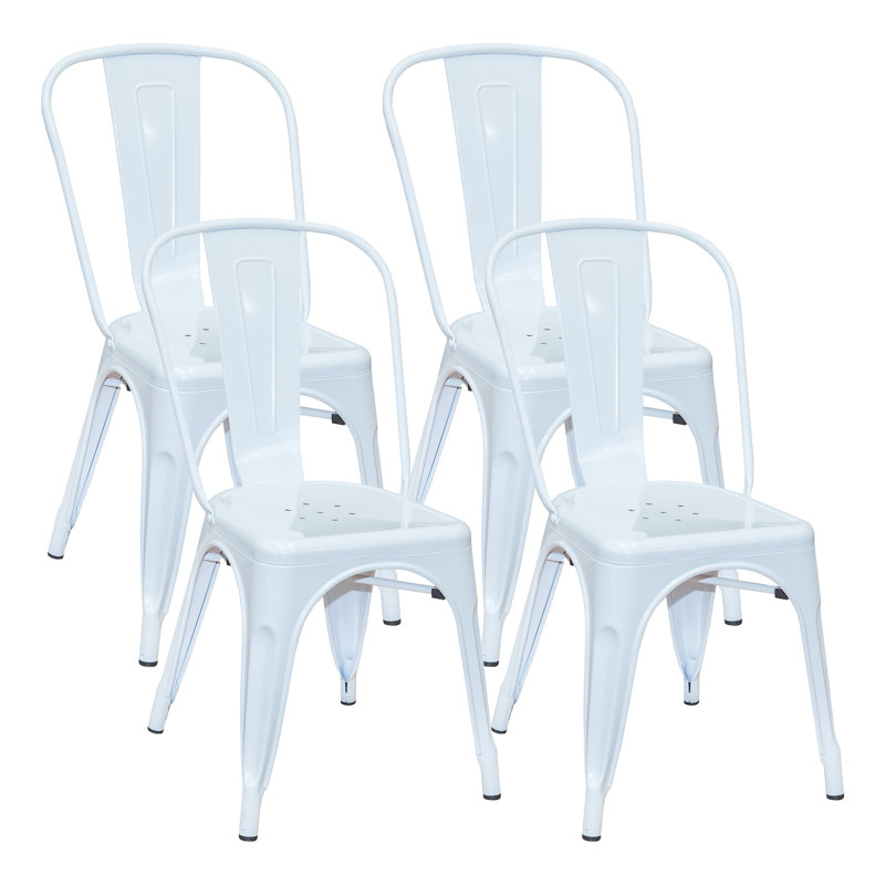 Chaise antique noire Paris, Blanc