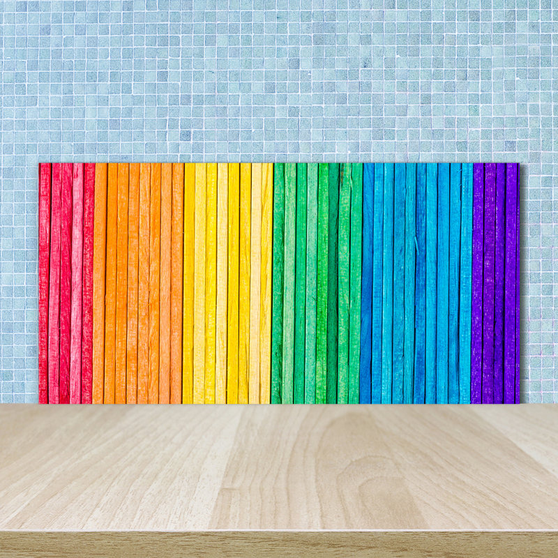 50cm W x 100cm L Glass Peel and Stick Panel