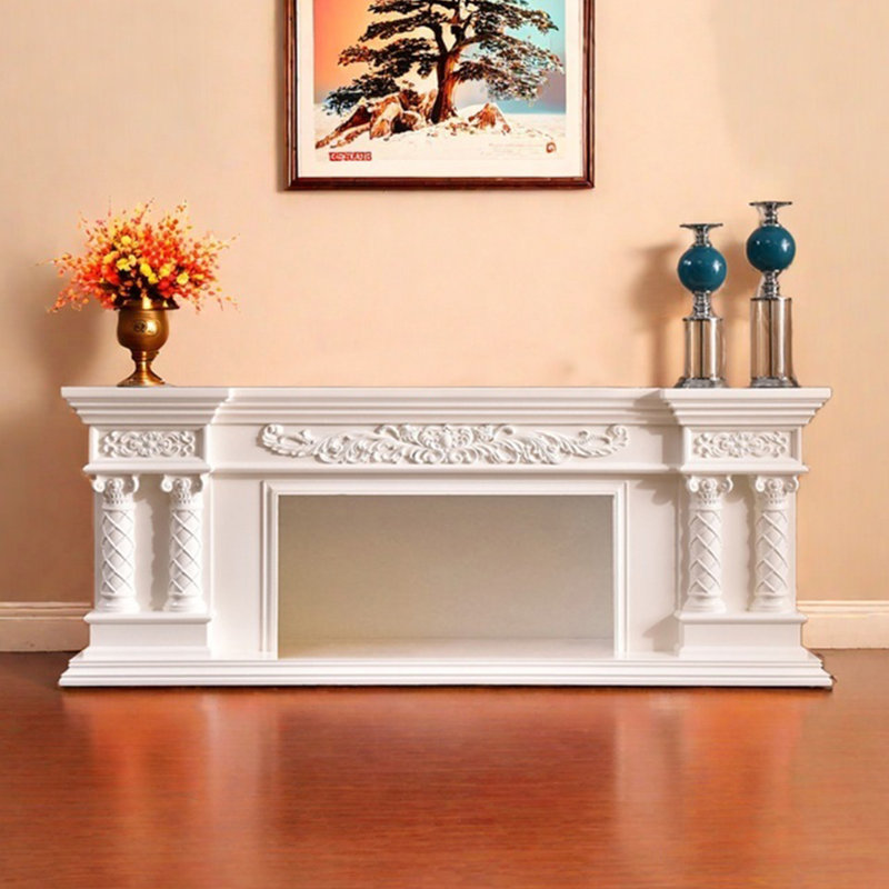 Armoire décorative de télévision de style européen, Blanc