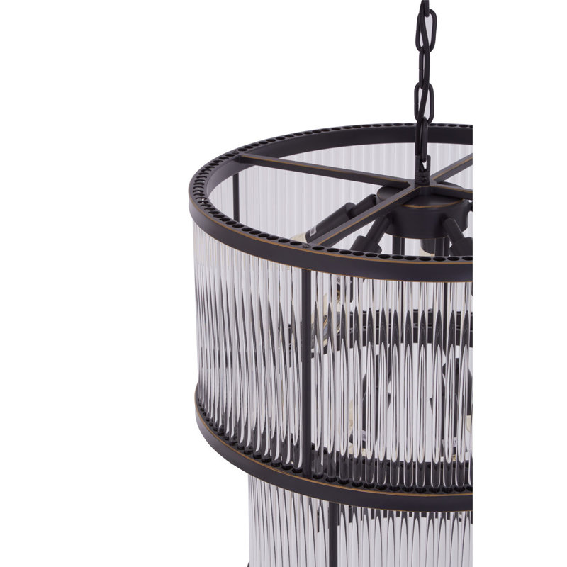 Conerly 9 - Light Drum Chandelier, Black