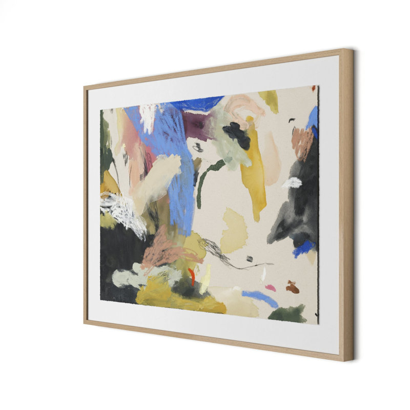 Sunny Side Of The Street Painting by Allison Rohland, 30" H x 40" W, Light Brown