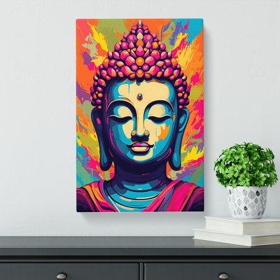 Buddha Pop No.2 - Wrapped Canvas Print
