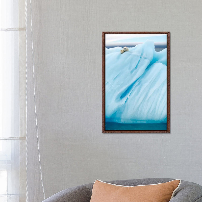 Observing by Joan Gil Raga - Print on Canvas, Classic Brown Wood Framed, 66.04cm H x 45.72cm W x 3.81cm D