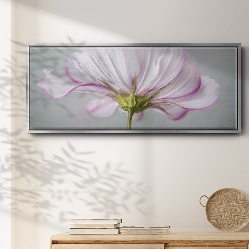 Textured Floral- Framed Canvas, 12" H x 30" W