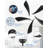 Low Black Ceiling Fan