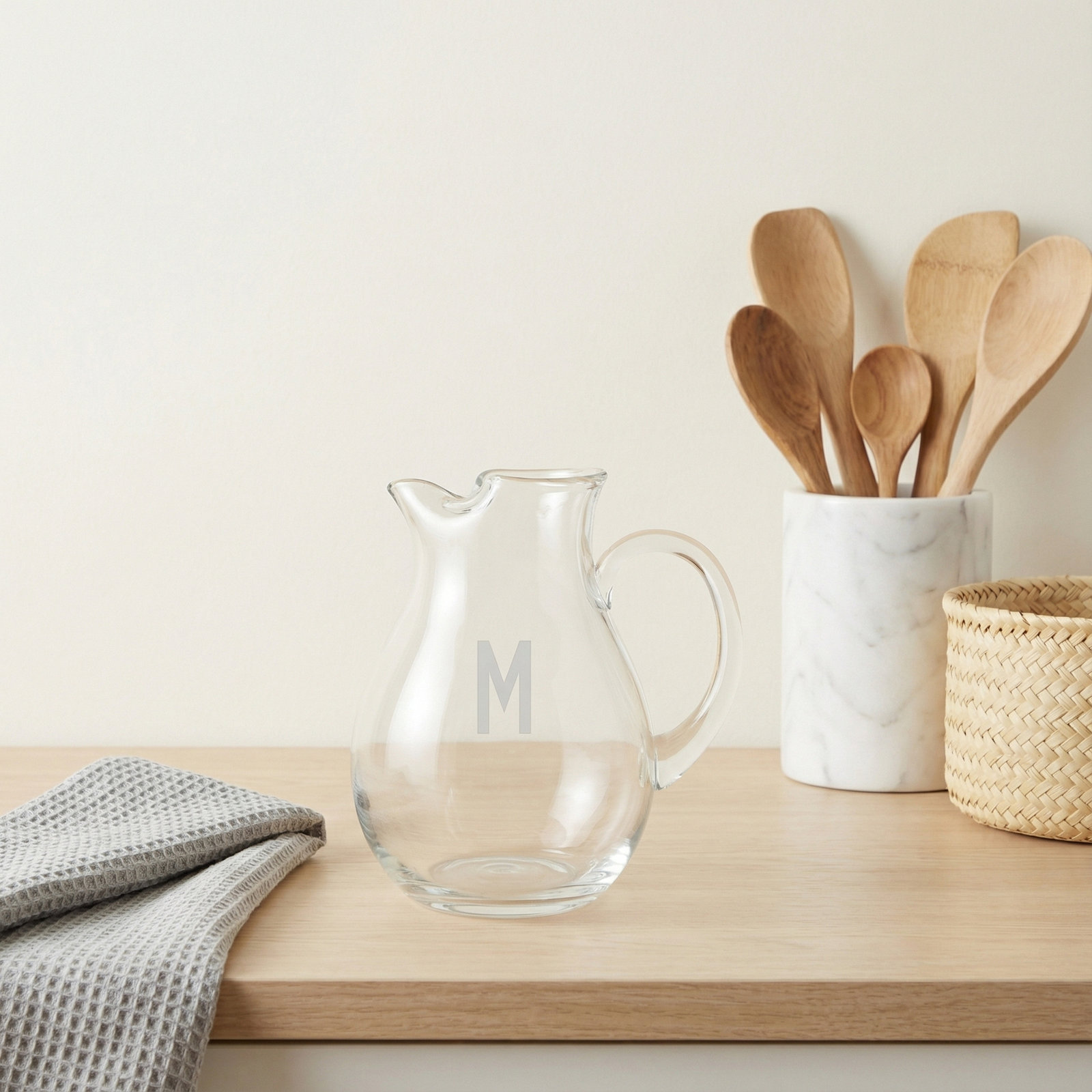 90oz. Glass Pitcher, Yes, Single Block