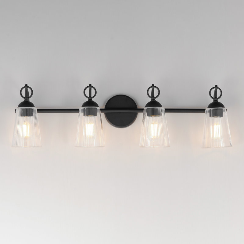 Meuble-lavabo Jackson, H 9,5 po x l 33 po x P 6,25 po, Quatre lumières