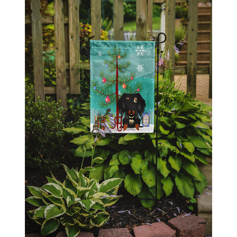 Silloth Double Sided Polyester Animal Garden Flag, Dapple Dachshund, 15" H x 11" W x 0.01" D, Garden Flag