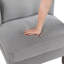 Chaise de salon en gris foncé avec 100% velours côtelé et pieds en mousse-125816592
