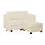 Canapé modulaire convertible en L avec canapé Shealene-1097687786