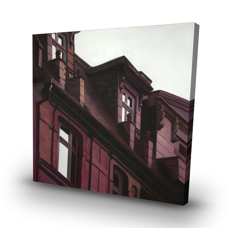 Architectural building - 32"x32" art on canvas